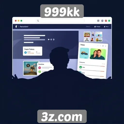 Experiência do usuário e interface do site 999kk